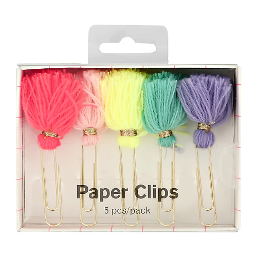 Офисные принадлежности FUN Набор скрепок LAMA COLLECTION Neon tassels
