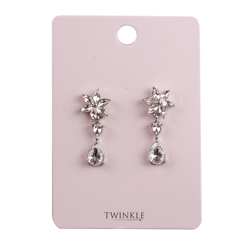 

TWINKLE Серьги Flowers+Drops, Серьги Flowers+Drops