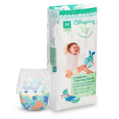 

OFFSPRING Трусики-подгузники, M 6-11 кг Море 42.0, Трусики-подгузники, M 6-11 кг Море