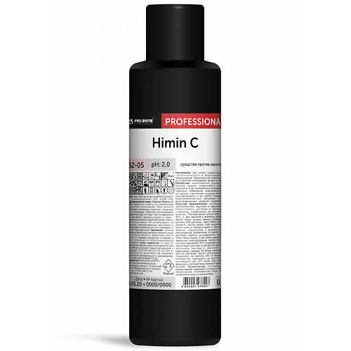 

PRO-BRITE Средство против накипи известкового налета ржавчины Концентрат HIMIN C 500, Средство против накипи известкового налета ржавчины Концентрат HIMIN C