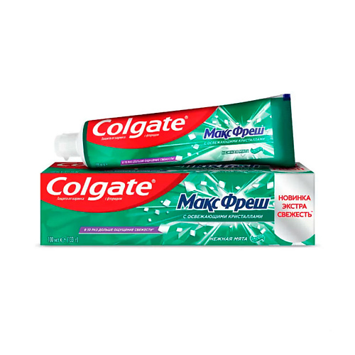 

COLGATE Зубная паста МАКС БЛЕСК Кристальная мята 100.0, Зубная паста МАКС БЛЕСК Кристальная мята