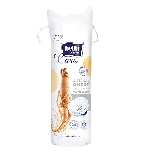 

BELLA Ватные диски cotton care женьшень 70.0, Ватные диски cotton care женьшень