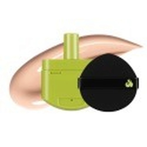UNLEASHIA Рефилл для кушона  + спонж Satin Wear Healthy-Green Cushion RE-FEEL(+ Puff)