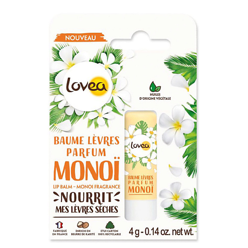 

LOVEA Бальзам для губ с ароматом Моной, Бальзам для губ с ароматом Моной