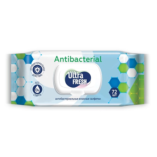 

ULTRA FRESH Влажные салфетки Antibacterial, Влажные салфетки Antibacterial