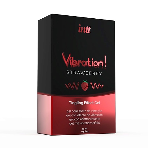 Интимная косметика  Лэтуаль INTT Увлажняющий гель для тела Vibration Gel с ароматом Клубника 15