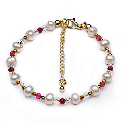 

MILETTA Браслет женский на руку из натуральных камней Жемчуг белый шпинель гематит, Браслет женский на руку из натуральных камней Жемчуг белый шпинель гематит