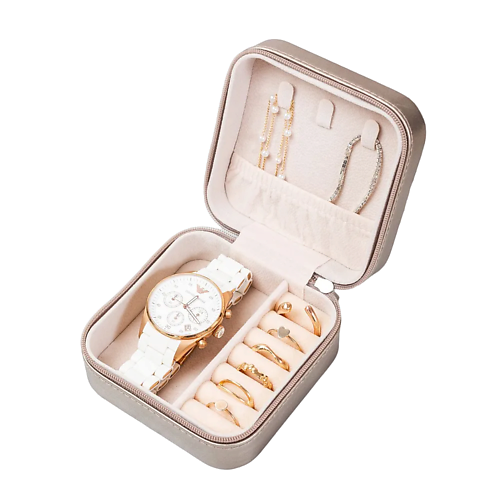 

CLOX Шкатулка для хранения наручных часов и украшений, JH9308-GO, Шкатулка для хранения наручных часов и украшений, JH9308-GO