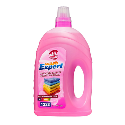 фото Aromika гель для стирки цветного белья с пятновыводителем wash expert color 4300.0