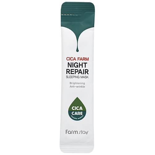 

FARMSTAY Маска для лица ночная с центеллой азиатской Cica Farm Night Repair Sleeping Mask, Маска для лица ночная с центеллой азиатской Cica Farm Night Repair Sleeping Mask