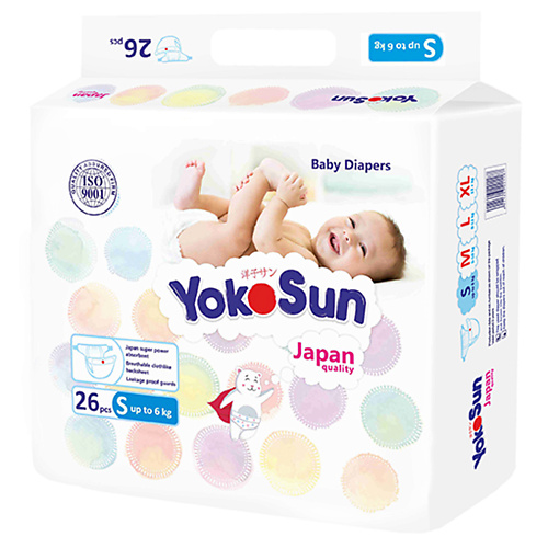 

YOKOSUN Подгузники S (до 6 кг) 26.0, Подгузники S (до 6 кг)