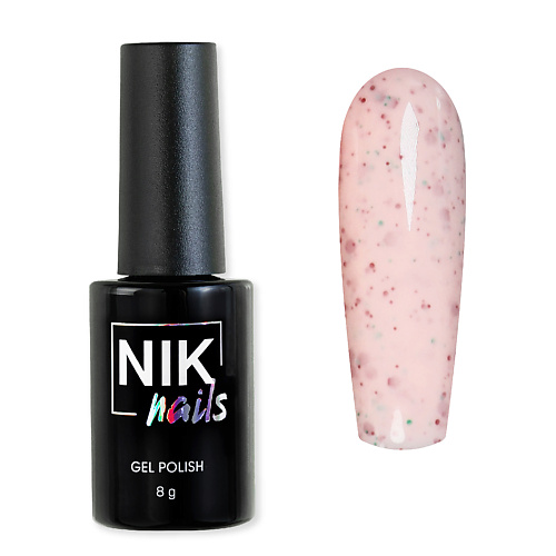 

NIK NAILS Гель-лак для ногтей с цветными блестками Mon Amour, Гель-лак для ногтей с цветными блестками Mon Amour