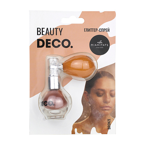 

DECO. Глиттер-спрей для лица, тела и волос by Miami tattoos (Bronze), Глиттер-спрей для лица, тела и волос by Miami tattoos (Bronze)