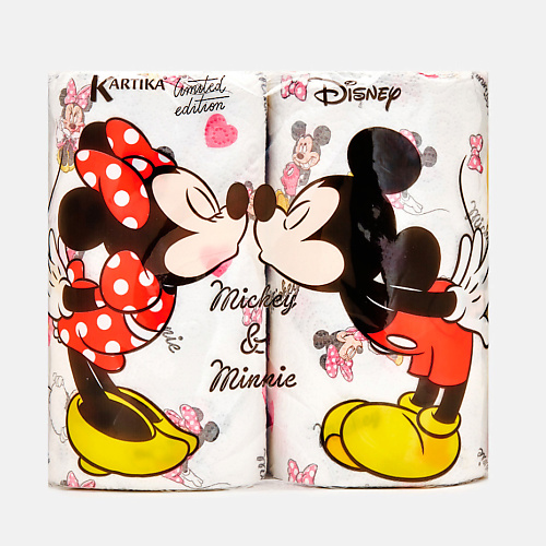 

KARTIKA Полотенца бумажные кухонные с рисунком "Микки Маус" 3 слоя, Полотенца бумажные кухонные с рисунком "Микки Маус" 3 слоя