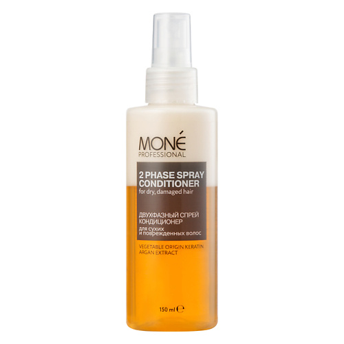 

MONE PROFESSIONAL Спрей кондиционер двухфазный для сухих и поврежденных волос Top Color Care, Спрей кондиционер двухфазный для сухих и поврежденных волос Top Color Care