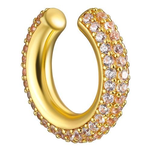 

UVI JEWELLERY Серебристый кафф с россыпью прозрачных кристаллов, Серебристый кафф с россыпью прозрачных кристаллов