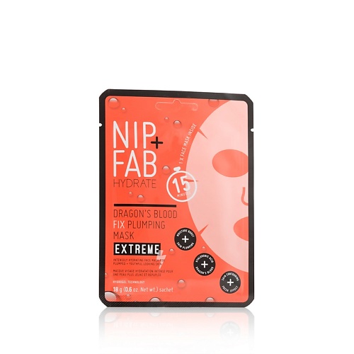NIP&FAB Маска для лица с экстрактом красной смолы Hydrate Dragons Blood Fix Plumping Mask Extreme Nip+Fab