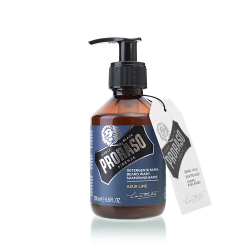 Уход за бородой  Летуаль PRORASO Шампунь для бороды AZUR LIME 200.0