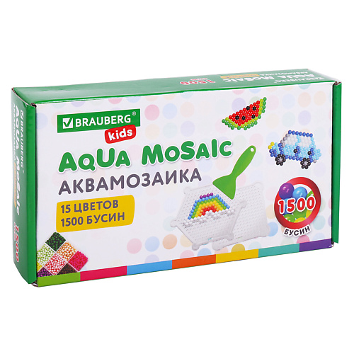 

BRAUBERG Аквамозаика, с трафаретами и инструментами KIDS, Аквамозаика, с трафаретами и инструментами KIDS