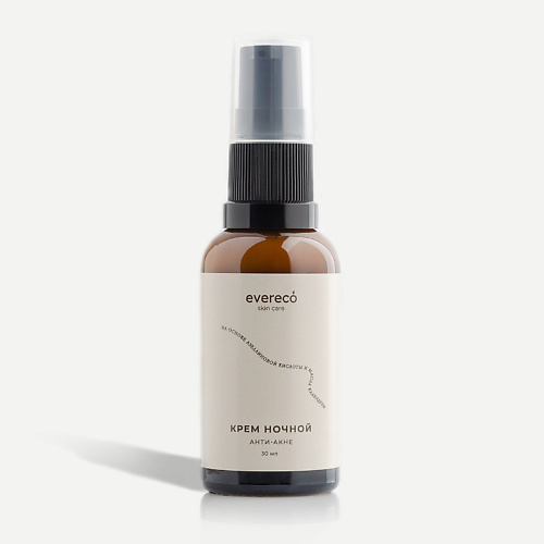 

EVERECO SKIN CARE Ночной крем для лица Анти-акне 30.0, Ночной крем для лица Анти-акне