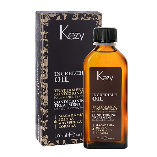 

KEZY Масло для волос Инкредибл оил Conditioning treatment, INCREDIBLE OIL 100.0, Масло для волос Инкредибл оил Conditioning treatment, INCREDIBLE OIL