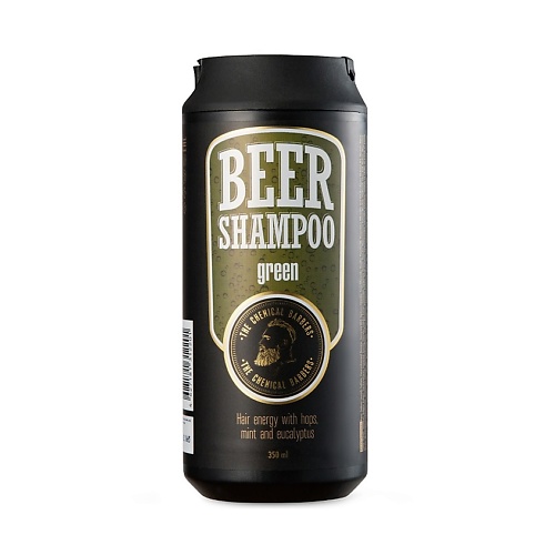 THE CHEMICAL BARBERS Шампунь BEER SHAMPOO GREEN с мятой и эвкалиптом 531₽