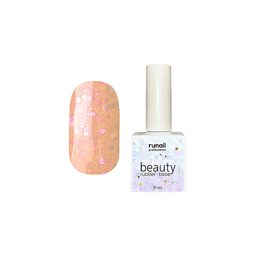 

RUNAIL PROFESSIONAL Каучуковая цветная база beautyTINT glitter mix, Каучуковая цветная база beautyTINT glitter mix