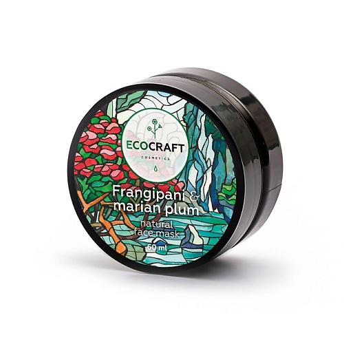 

ECOCRAFT Маска для увлажнения кожи лица Франжипани и марианская слива Frangipani & Marian Plum Natural Face Mask 60, Маска для увлажнения кожи лица Франжипани и марианская слива Frangipani & Marian Plum Natural Face Mask