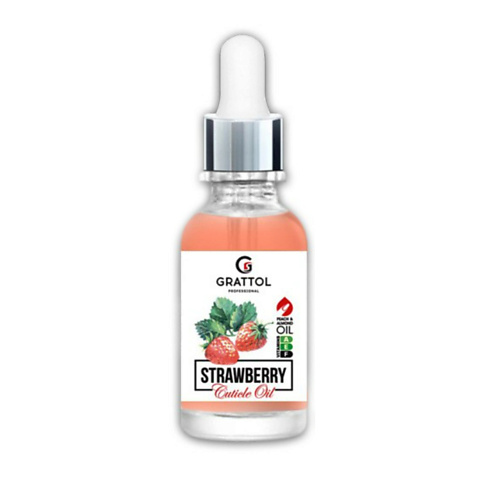 

GRATTOL Масло для кутикулы и ногтей Strawberry 30, Масло для кутикулы и ногтей Strawberry