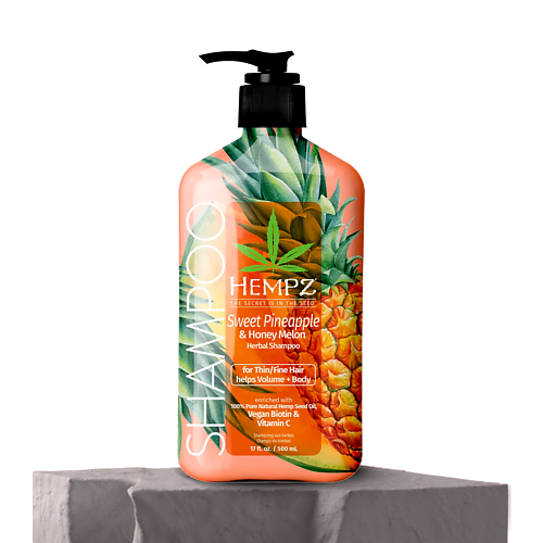 

HEMPZ Шампунь Ананас и Медовая Дыня / Sweet Pineapple & Honey Melon Volumizing Shampoo 500.0, Шампунь Ананас и Медовая Дыня / Sweet Pineapple & Honey Melon Volumizing Shampoo