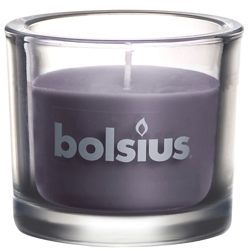 

BOLSIUS Свеча в стекле Classic темно-серая 764, Свеча в стекле Classic темно-серая