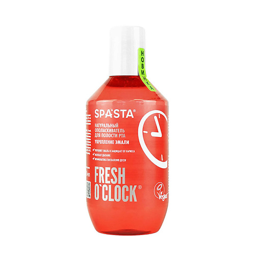 

SPA*STA Ополаскиватель для полости рта Fresh o’clock Укрепление эмали 400, Ополаскиватель для полости рта Fresh o’clock Укрепление эмали
