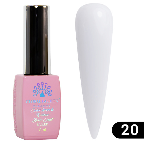 

GLOBAL FASHION Каучуковая цветная база для гель-лака Rubber Color Base Coat, Каучуковая цветная база для гель-лака Rubber Color Base Coat