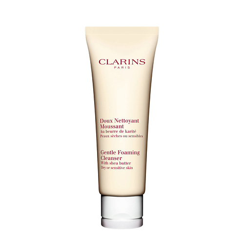 

CLARINS Очищающий пенящийся крем с маслом карите Doux Nettoyant Moussant 125, Очищающий пенящийся крем с маслом карите Doux Nettoyant Moussant