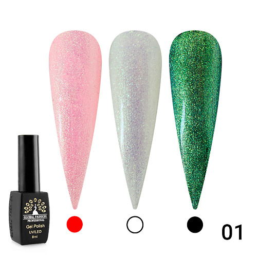 

GLOBAL FASHION Гель лак Shine Star 01, Гель лак Shine Star 01