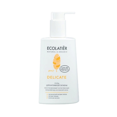 

ECOLATIER Гель для интимной гигиены Delicate с органическим экстрактом лотоса 250.0, Гель для интимной гигиены Delicate с органическим экстрактом лотоса