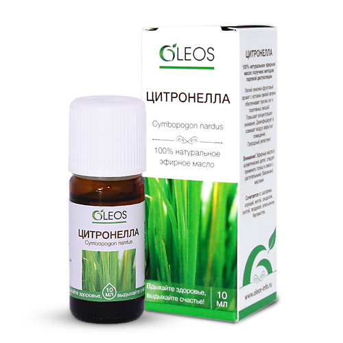 

OLEOS Эфирное масло Цитронелла 10.0, Эфирное масло Цитронелла