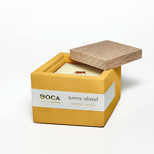 

BOCA AROMA Свеча ароматическая SUNNY ISLAND в бетоне, грейпфрут, зеленый чай 130.0, Свеча ароматическая SUNNY ISLAND в бетоне, грейпфрут, зеленый чай