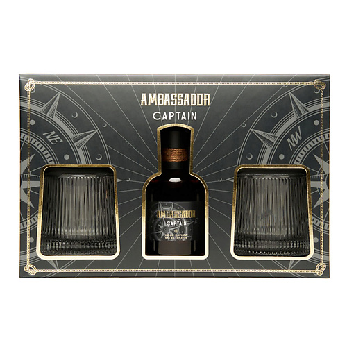 

AMBASSADOR Парфюмерный набор с бокалами Captain, Парфюмерный набор с бокалами Captain