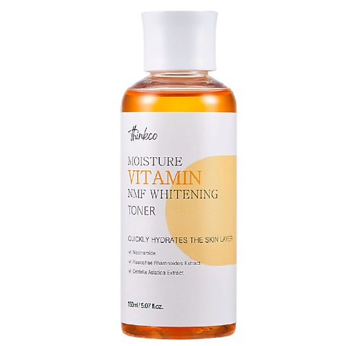 

THINKCO Тонер увлажняющий, витаминизированный Moisture Vitamin NMF Whitening TONER 150.0, Тонер увлажняющий, витаминизированный Moisture Vitamin NMF Whitening TONER
