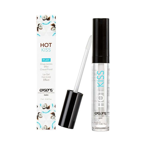 Интимная косметика EXSENS Блеск для губ HOT KISS Кокос
