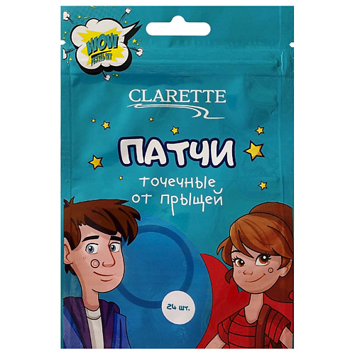 Патчи для лица CLARETTE Патчи точечные от прыщей 24.0