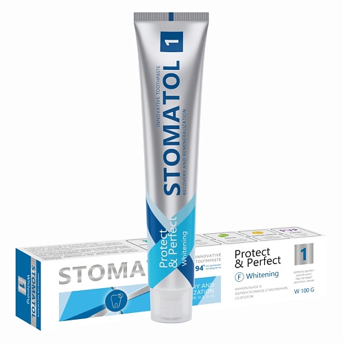 

STOMATOL Whitening Зубная паста профилактическая бережное отбеливание для чувствительных зубов 100.0, Whitening Зубная паста профилактическая бережное отбеливание для чувствительных зубов