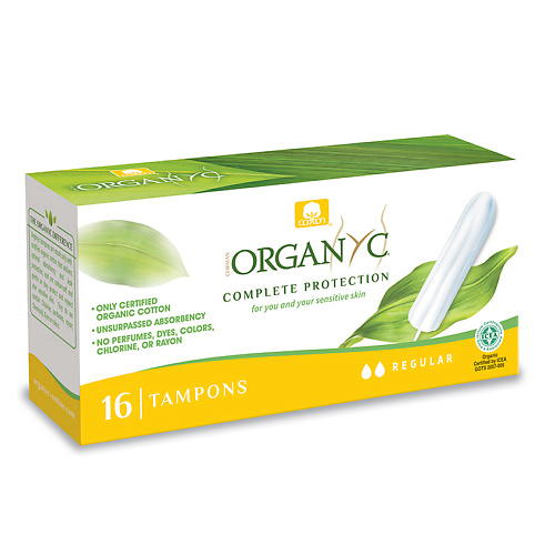 ORGANYC Тампоны Регулар, без а...