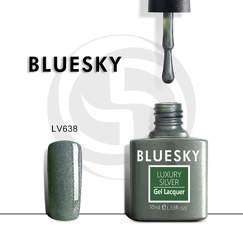 

BLUESKY Гель-лак Luxury Silver LV557, Гель-лак Luxury Silver LV557