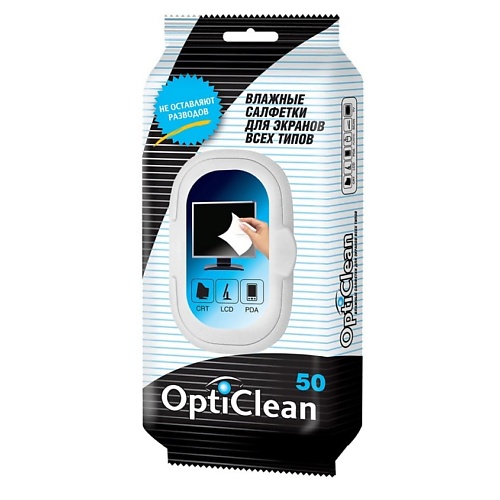 фото Opti clean влажные салфетки для экранов 1.0