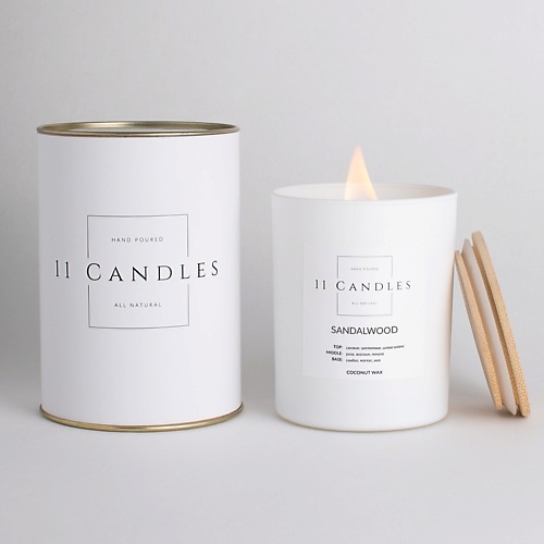 

11 CANDLES Ароматическая свеча "Sandalwood" 225, Ароматическая свеча "Sandalwood"
