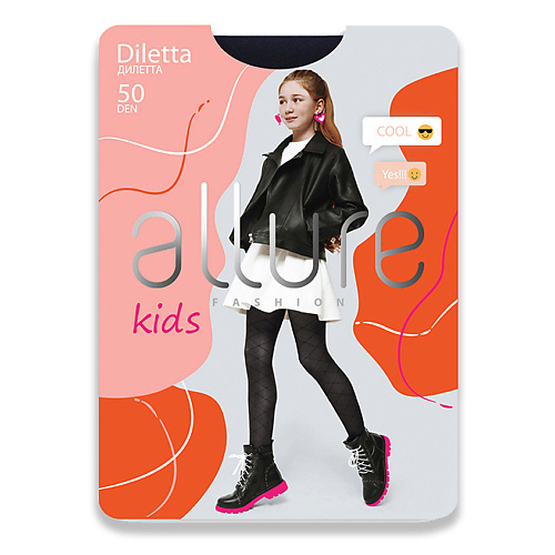 ALLURE Колготки детские Ромбы 50 ден синий 249₽
