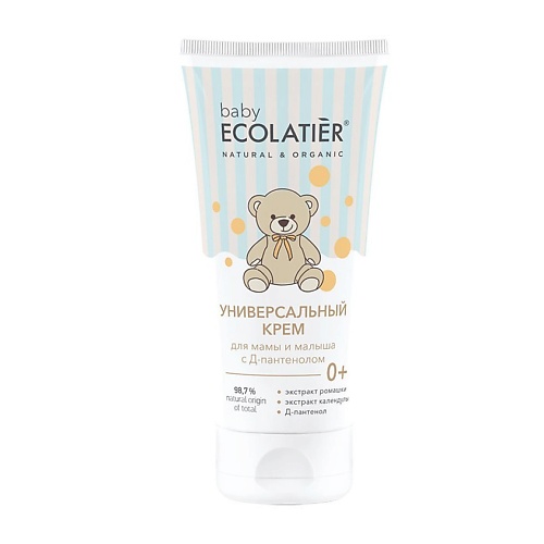 

ECOLATIER Baby Универсальный крем для мамы и малыша с Д-пантенолом 0+ 100, Baby Универсальный крем для мамы и малыша с Д-пантенолом 0+