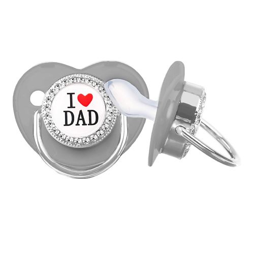 

MUM&BABY Соска - пустышка ортодонтическая I LOVE DAD с колпачком, Соска - пустышка ортодонтическая I LOVE DAD с колпачком